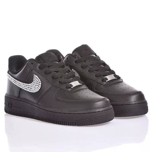 Nike Air Force 1 Swarovski Black - Barrile donna
