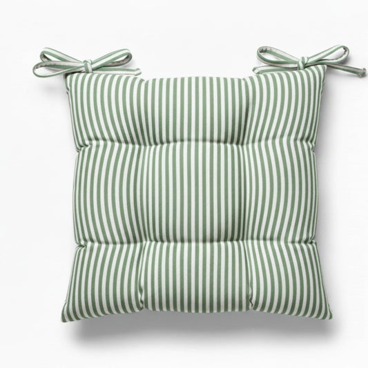 Cuscino Sedia Lagom - Cotone Tinto Filo a Righe Made in Italy - Barrile donna