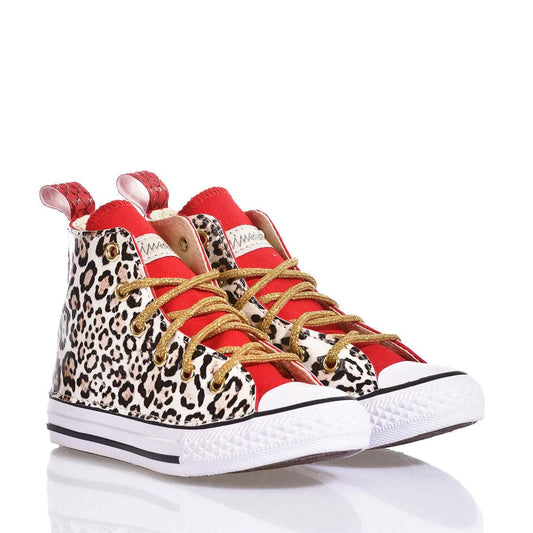 Converse Junior Red Leopard - Barrile donna