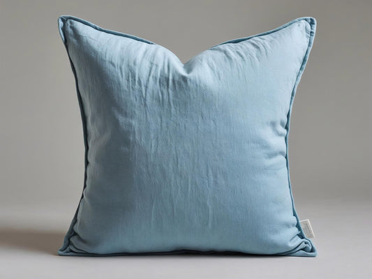 Cuscino Arredo in Cotone – Azzurro Laguna | Collezione Laguna - Barrile donna