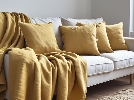 Foulard arredo “Notturna” – Oro opaco - Barrile donna