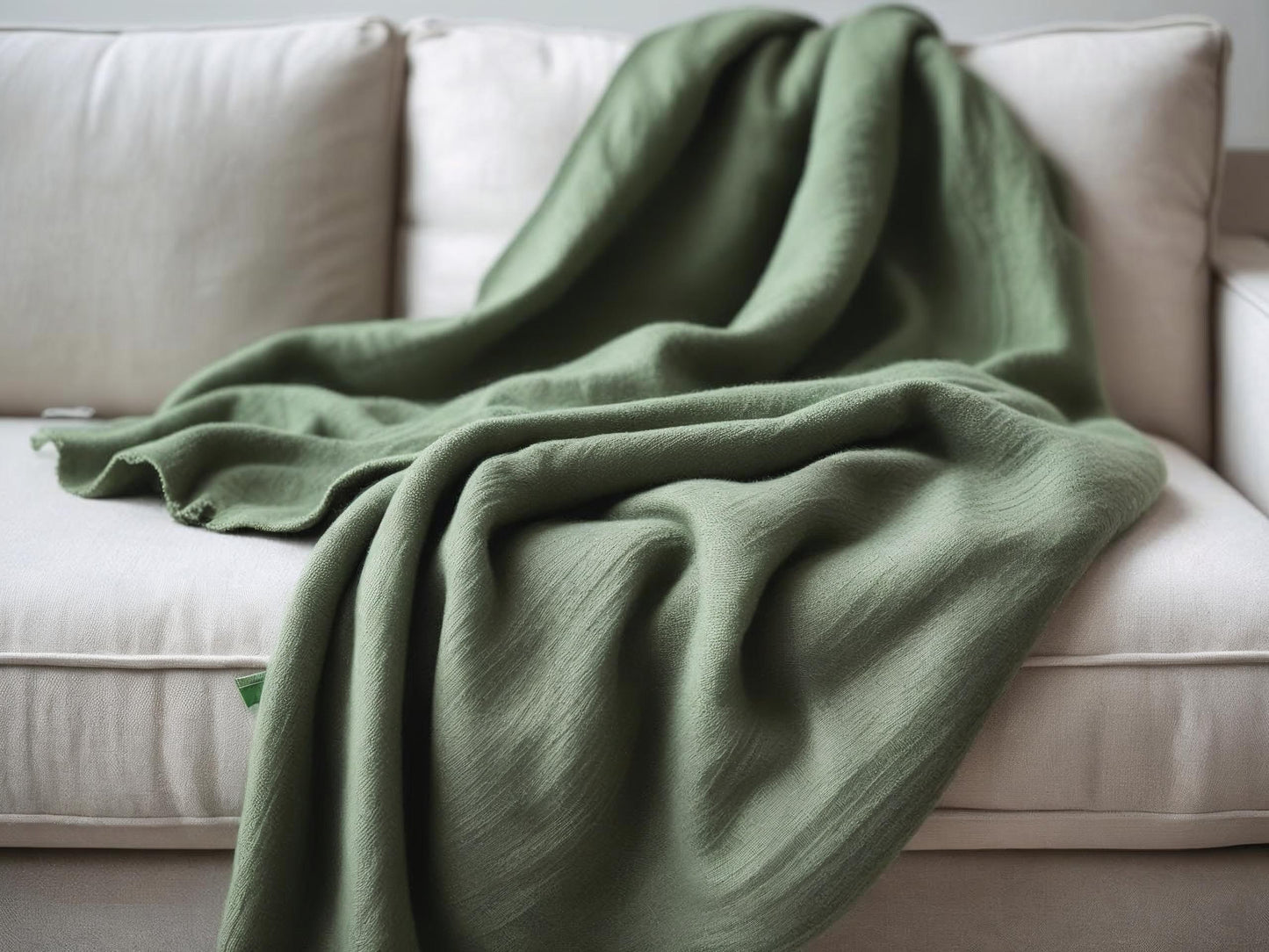 Foulard arredo “Laguna” – Verde Acqua - Barrile donna