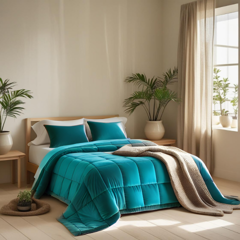 Trapunta Glenda in velluto di cotone trapuntatura a cassettoni - Barrile donna