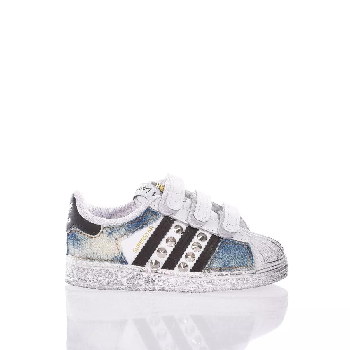 Adidas Superstar Baby Indigo Bleached - Barrile donna