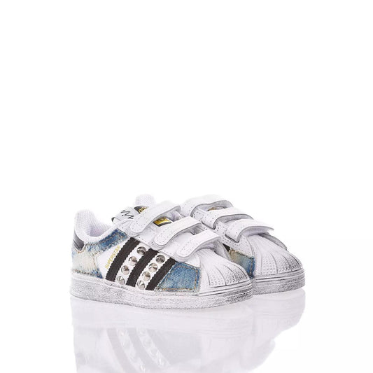 Adidas Superstar Baby Indigo Bleached - Barrile donna