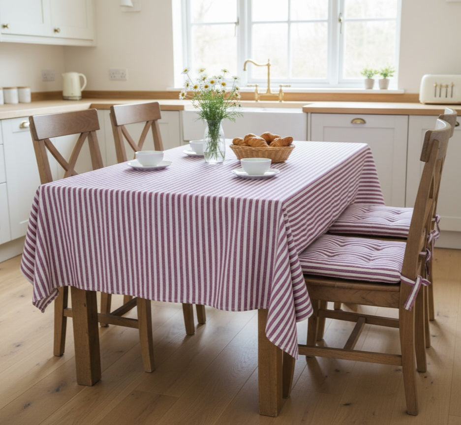 Tovaglia Lagom - Cotone Tinto Filo a Righe Made in Italy - Barrile donna