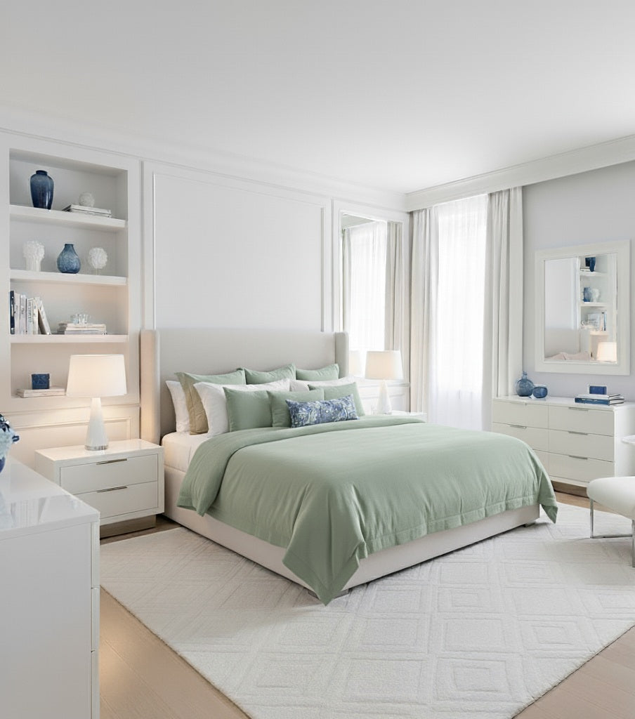 Copripiumino Linea Area – Percalle di Cotone Tinta Unita - Barrile donna