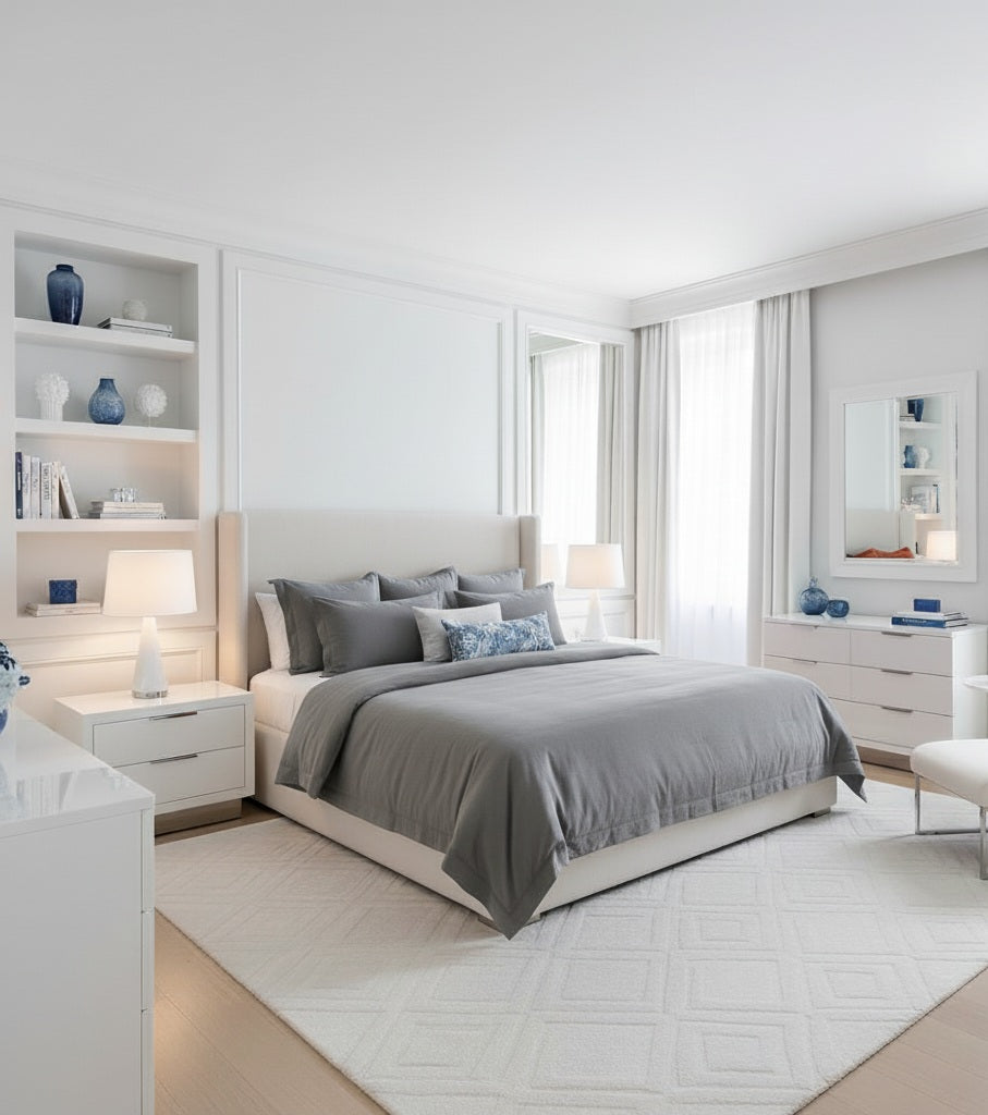 Copripiumino Linea Area – Percalle di Cotone Tinta Unita - Barrile donna