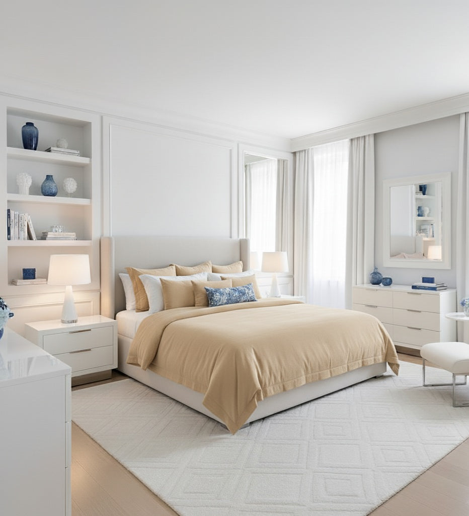 Copripiumino Linea Area – Percalle di Cotone Tinta Unita - Barrile donna