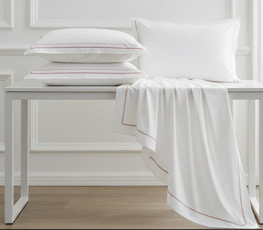 Completo letto Luxury in puro cotone con burdon - Barrile donna