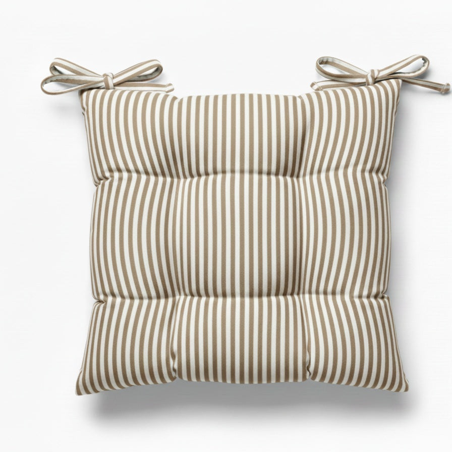 Cuscino Sedia Lagom - Cotone Tinto Filo a Righe Made in Italy - Barrile donna