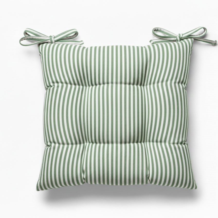 Cuscino Sedia Lagom - Cotone Tinto Filo a Righe Made in Italy - Barrile donna