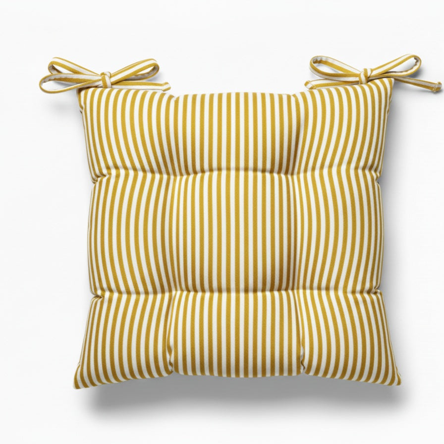 Cuscino Sedia Lagom - Cotone Tinto Filo a Righe Made in Italy - Barrile donna