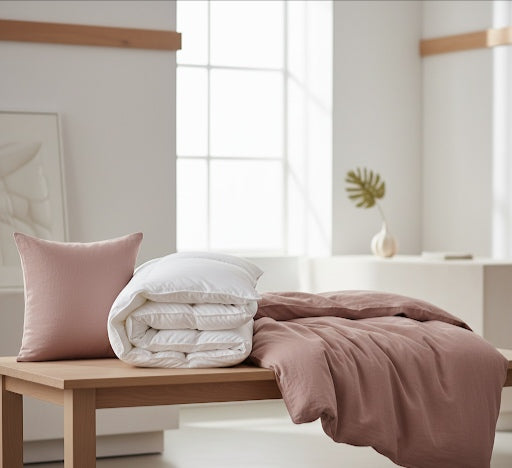 Copripiumino Linea Area – Percalle di Cotone Tinta Unita - Barrile donna