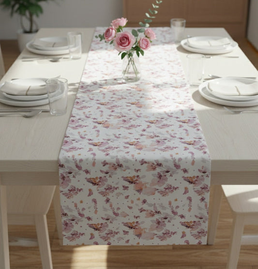 Runner Linea Alba 40x140 Fantasia Floreale - Panama di Cotone - Barrile donna