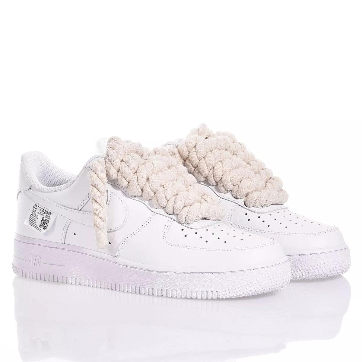 Nike Air Force 1 Boom Laces Natural - Barrile donna
