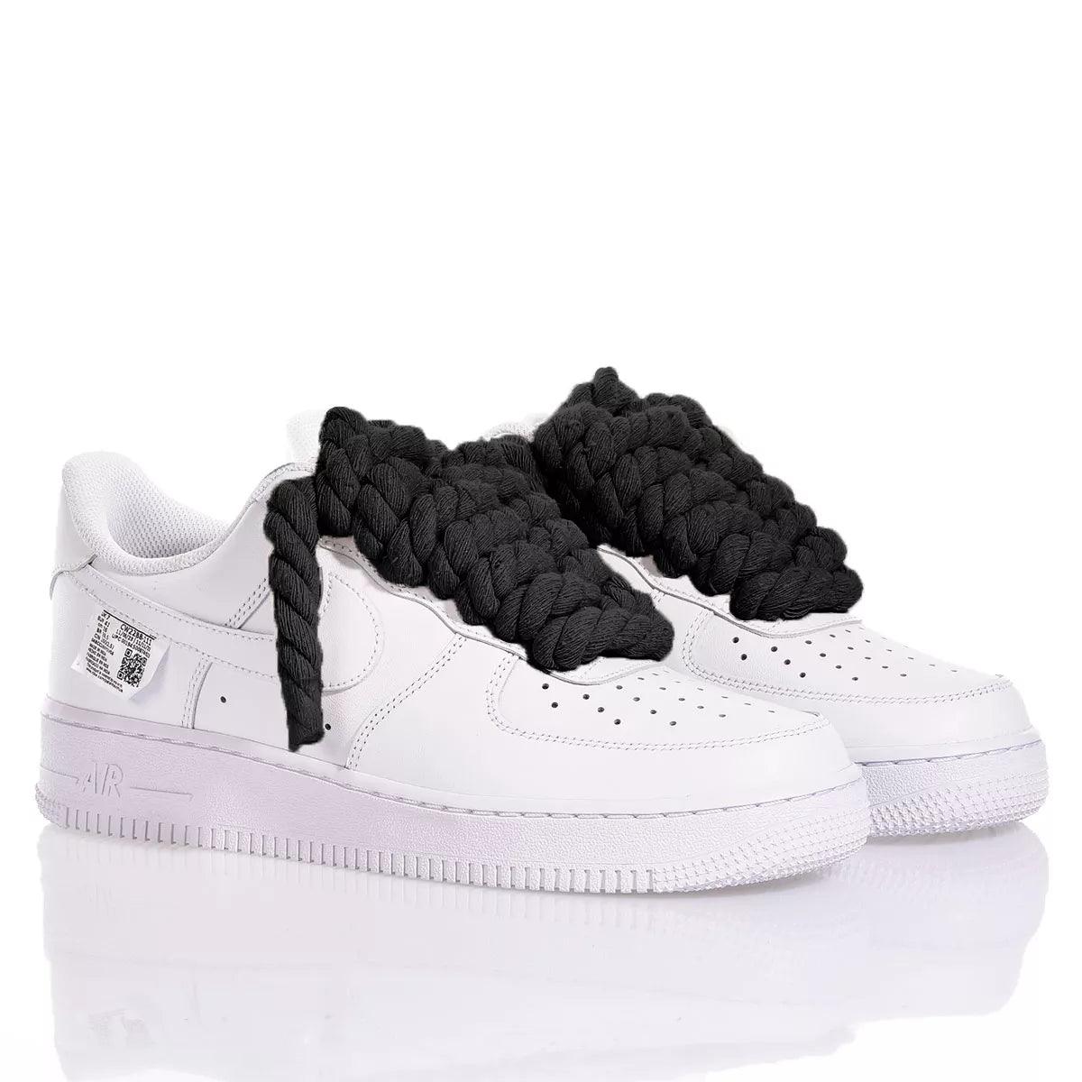 Nike Air Force 1 Boom Laces Black - Barrile donna