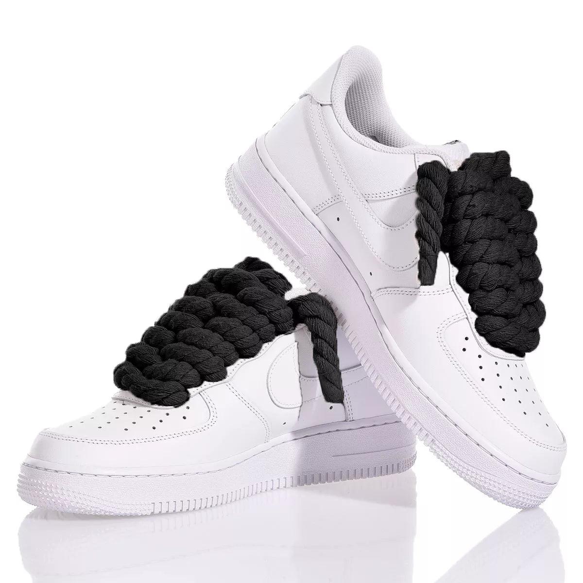 Nike Air Force 1 Boom Laces Black - Barrile donna