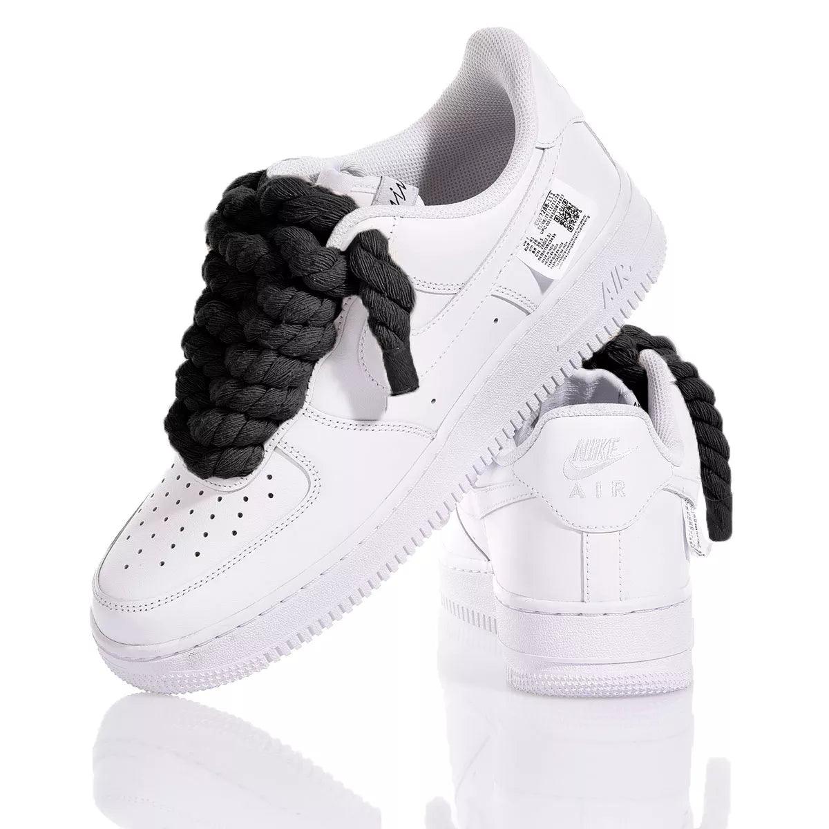 Nike Air Force 1 Boom Laces Black - Barrile donna