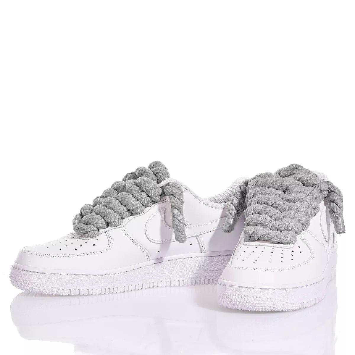 Nike Air Force 1 Boom Laces Grey - Barrile donna