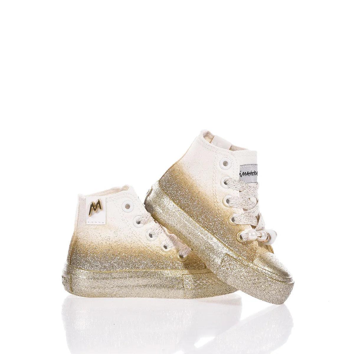 Mimanera Airlines Baby Gold Glittery - Barrile donna