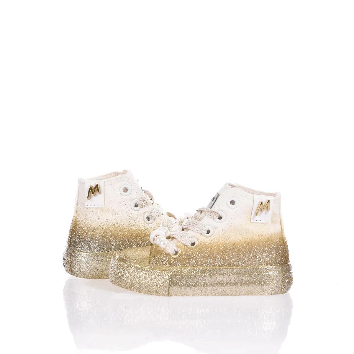 Mimanera Airlines Baby Gold Glittery - Barrile donna