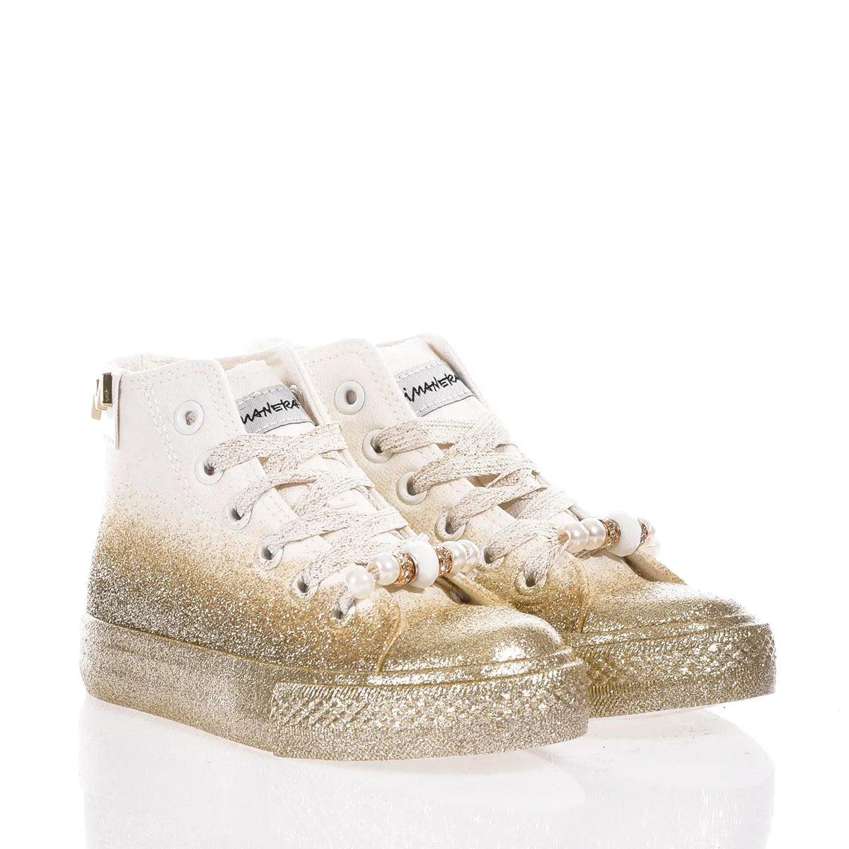 Mimanera Airlines Junior Gold Glittery - Barrile donna