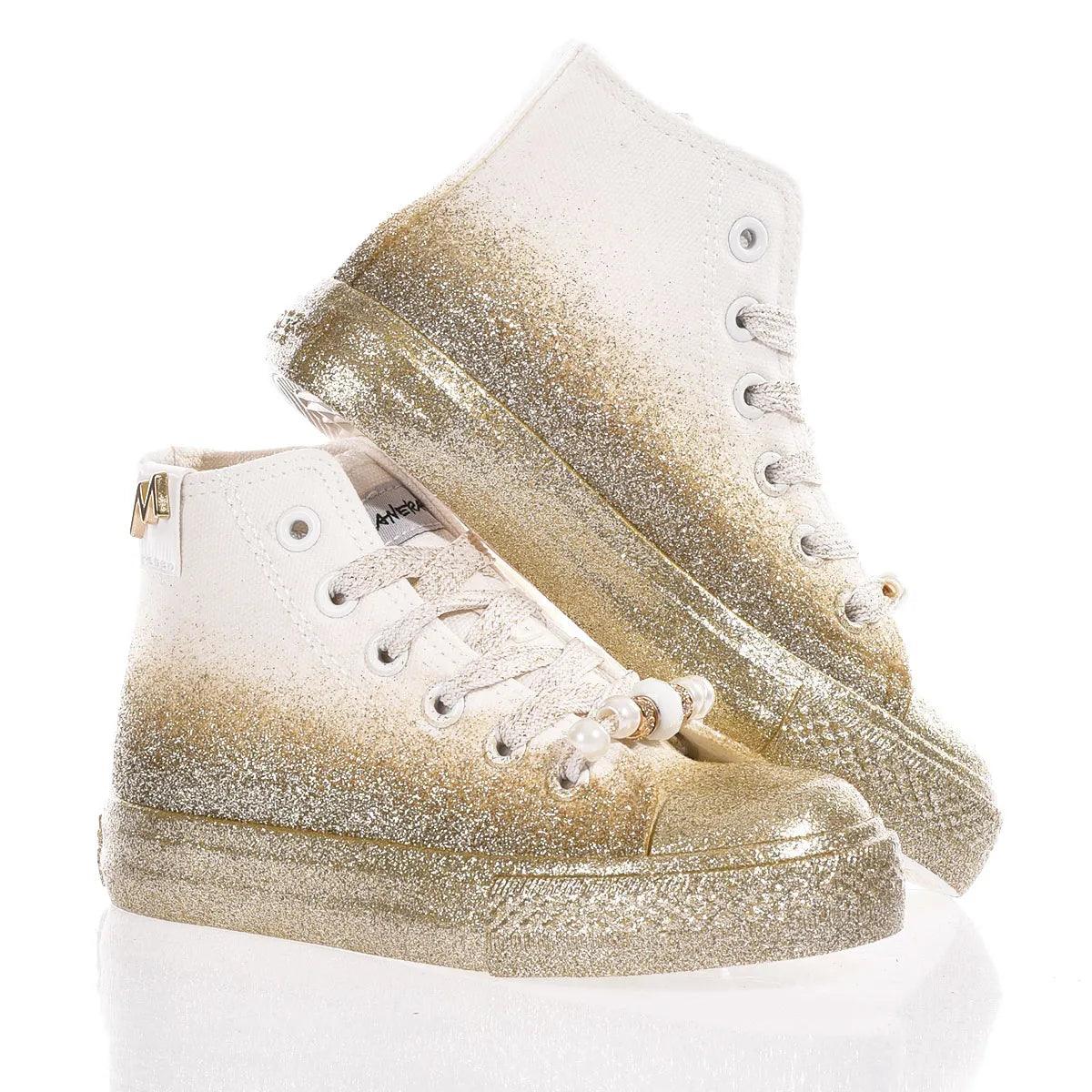 Mimanera Airlines Junior Gold Glittery - Barrile donna