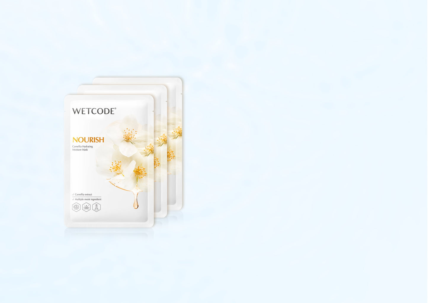 WETCODE - Camellia Hydrating Moisture Mask *10pz - Barrile donna