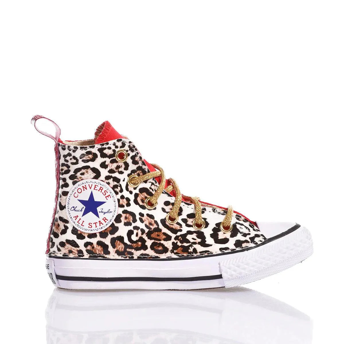Converse Junior Red Leopard - Barrile donna