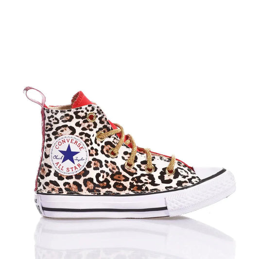 Converse Junior Red Leopard - Barrile donna