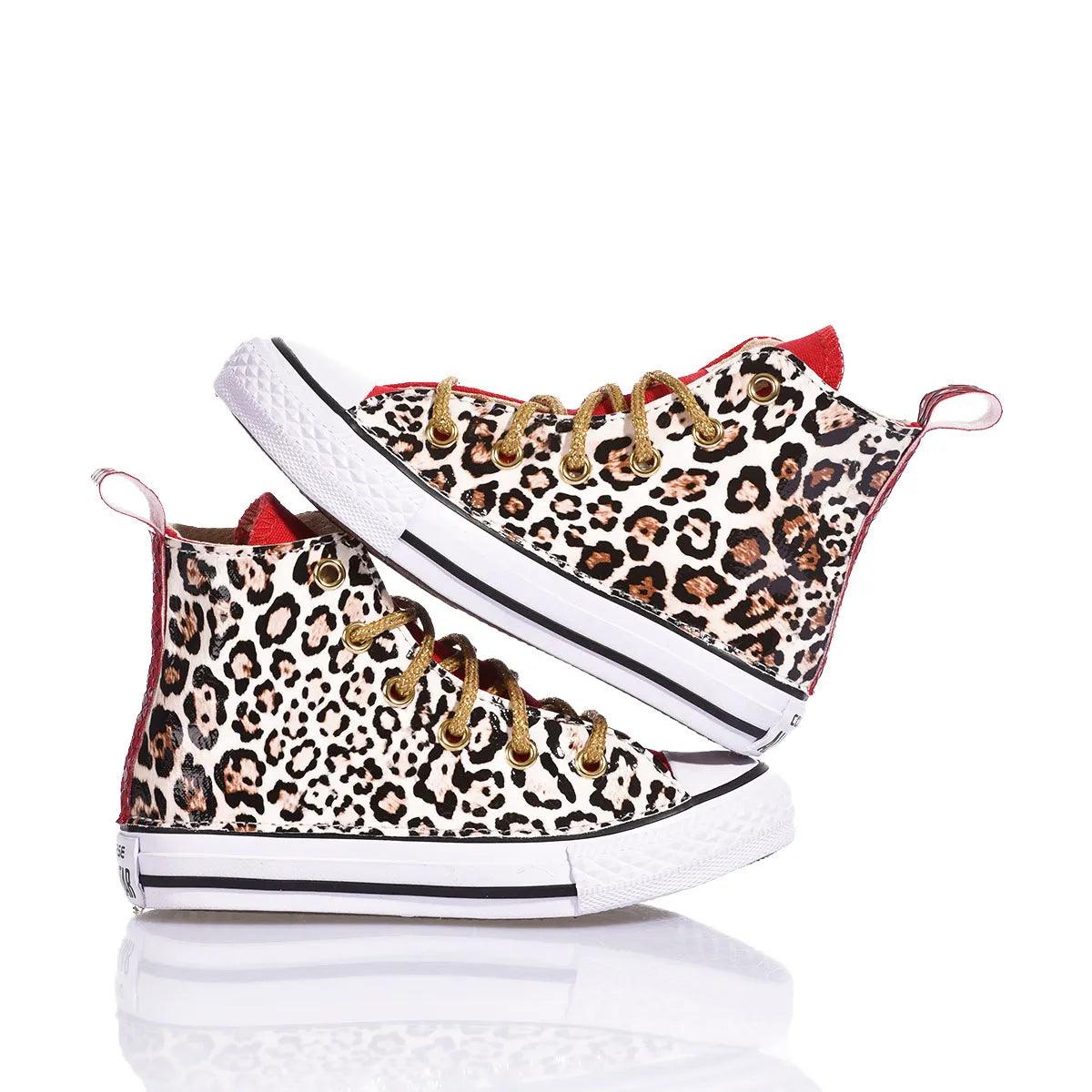 Converse Junior Red Leopard - Barrile donna