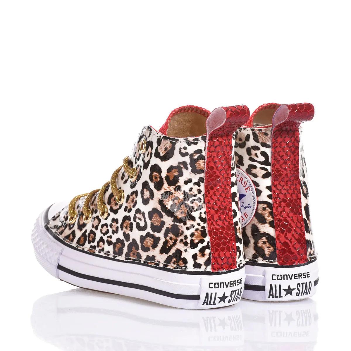 Converse Junior Red Leopard - Barrile donna