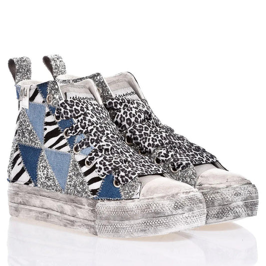 Mimanera Airlines Platform Denim Patch - Barrile donna