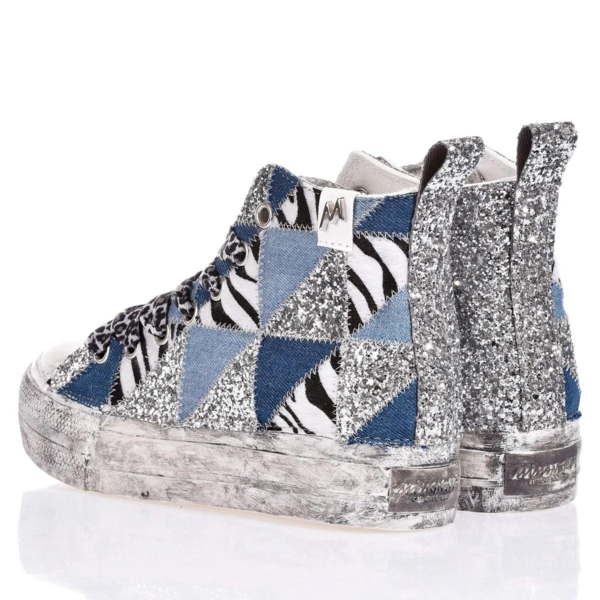 Mimanera Airlines Platform Denim Patch - Barrile donna