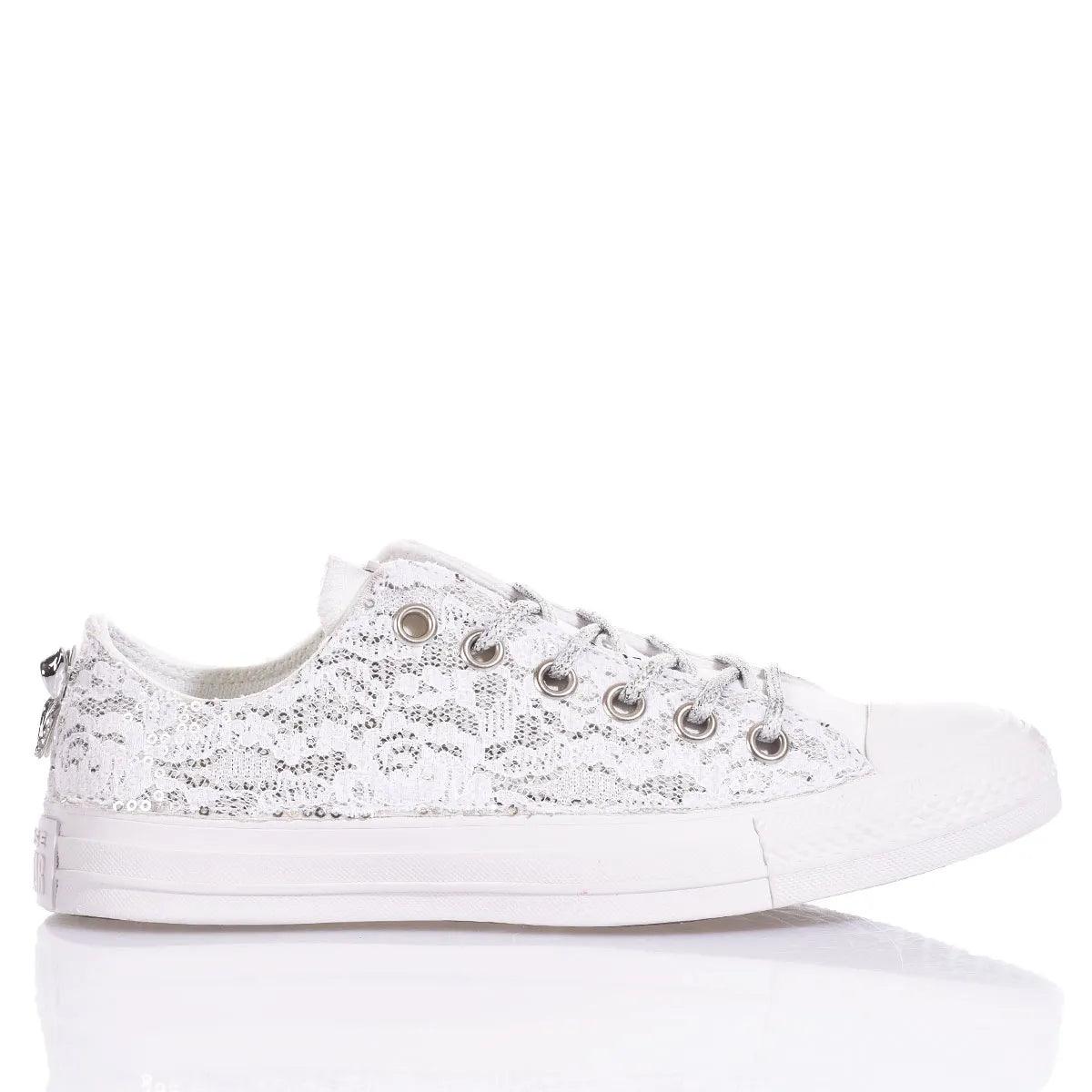 Converse Ox Glamour White - Barrile donna