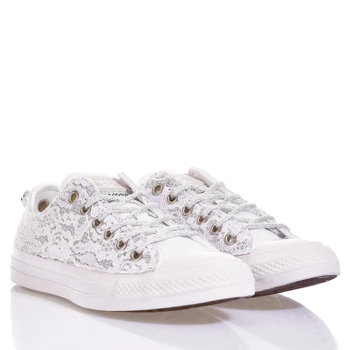 Converse Ox Glamour White - Barrile donna