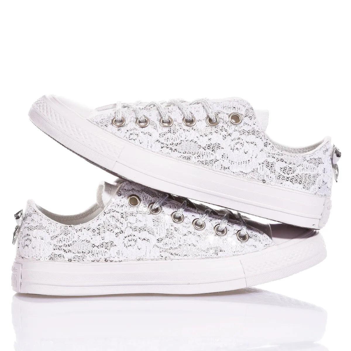 Converse Ox Glamour White - Barrile donna
