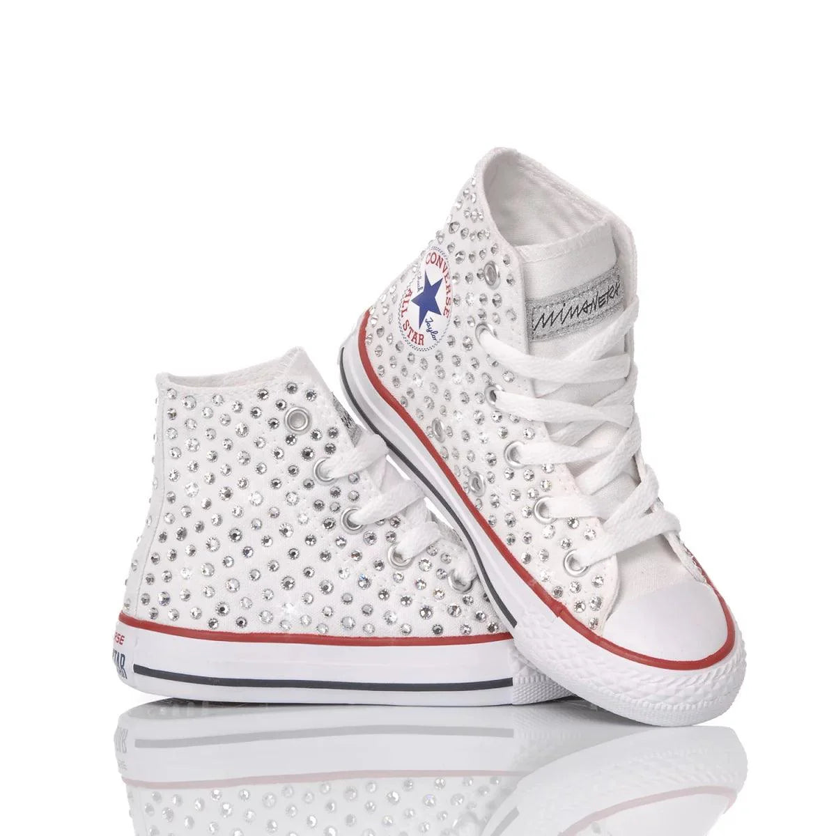 Converse Junior Swarovski Bianca - Barrile donna