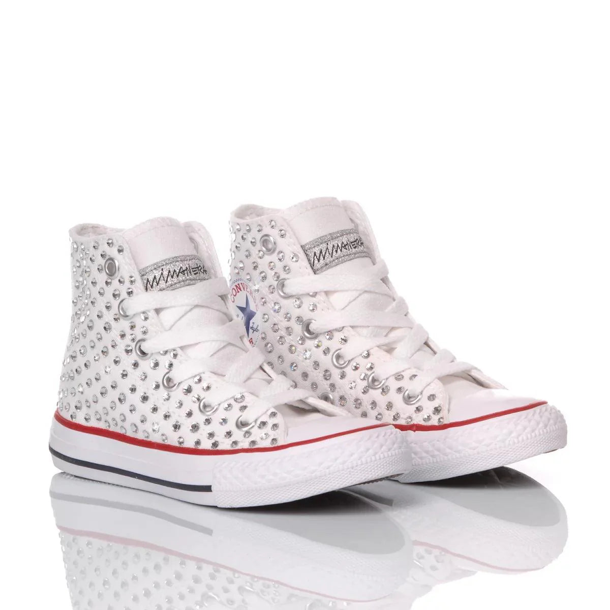 Converse Junior Swarovski Bianca - Barrile donna