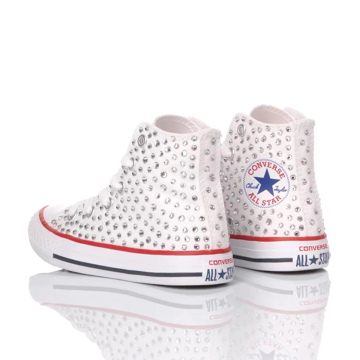 Converse Junior Swarovski Bianca - Barrile donna