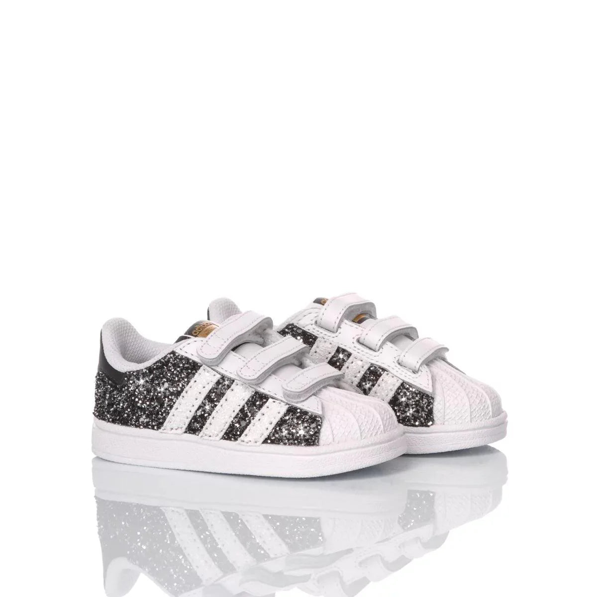 Adidas Superstar Baby Glitter Black - Barrile donna