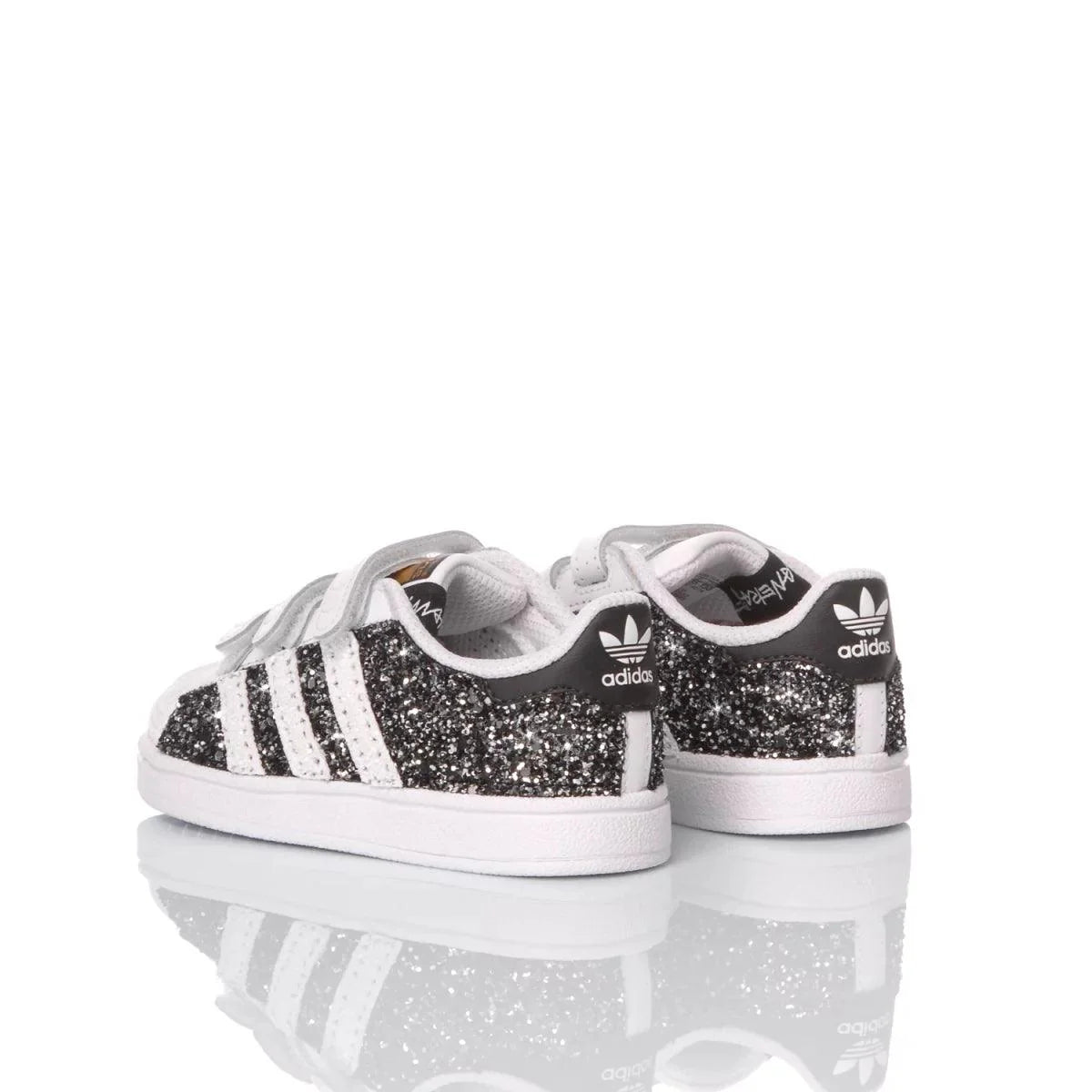Adidas Superstar Baby Glitter Black - Barrile donna