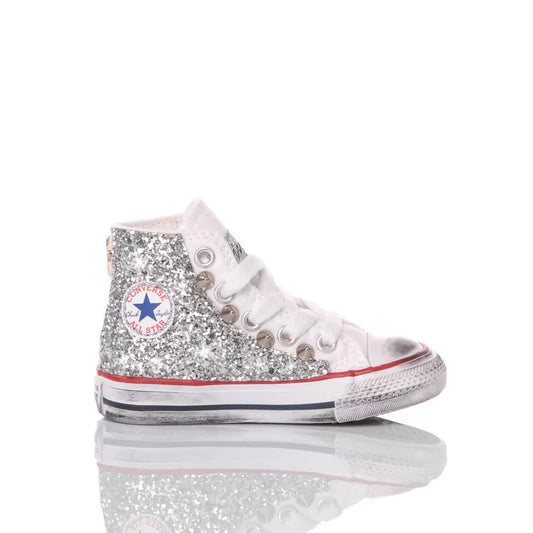 Converse Baby Glitter Silver - Barrile donna