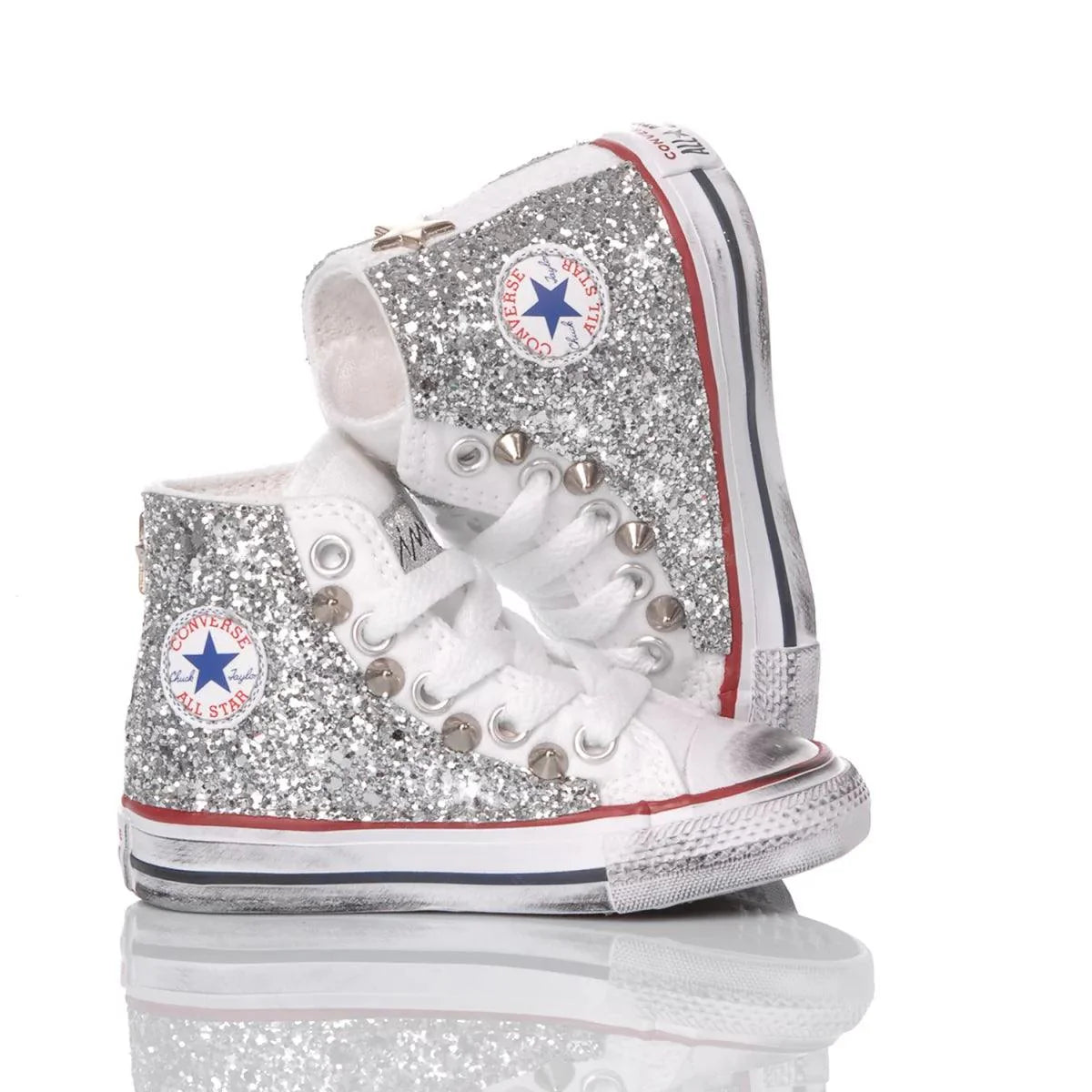 Converse Baby Glitter Silver - Barrile donna