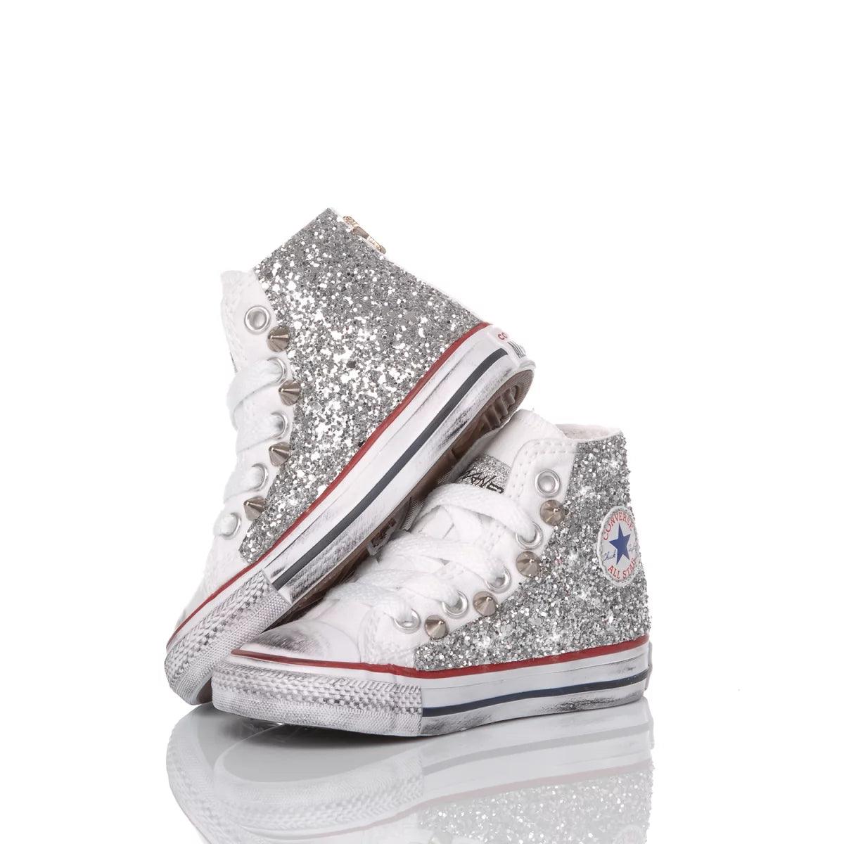 Converse Baby Glitter Silver - Barrile donna