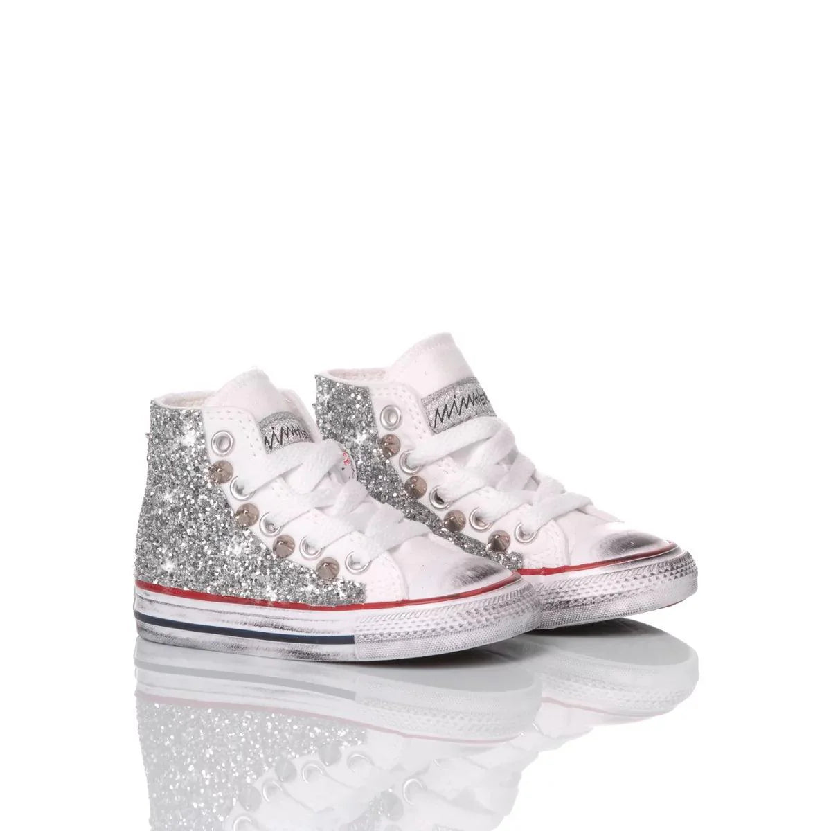 Converse Baby Glitter Silver - Barrile donna