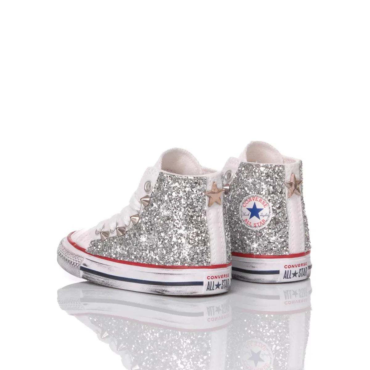 Converse Baby Glitter Silver - Barrile donna