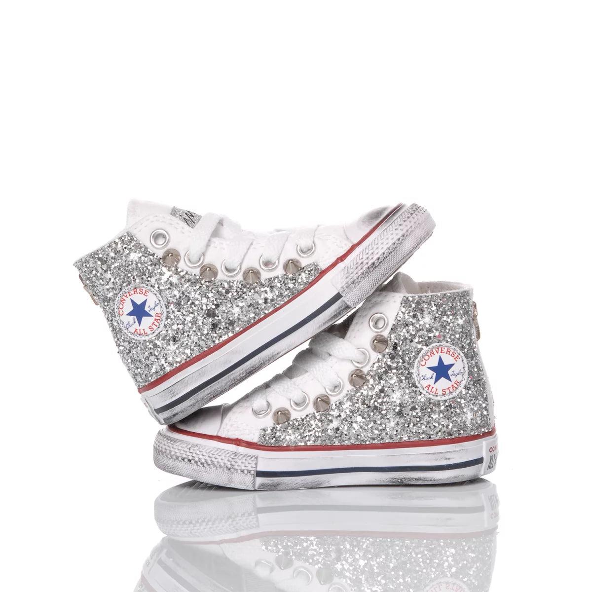 Converse Baby Glitter Silver - Barrile donna