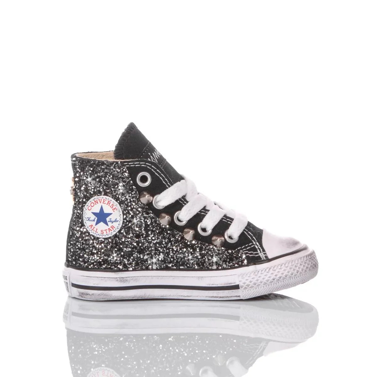 Converse Baby Glitter Black - Barrile donna